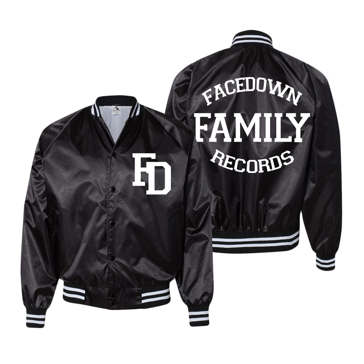 Facedown Family Black - Baseball Jacket