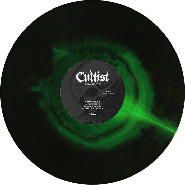 Slow Suicide Neon Green / Black "Galaxy" - Vinyl LP