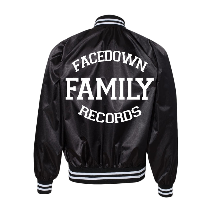 Facedown Family Black - Baseball Jacket
