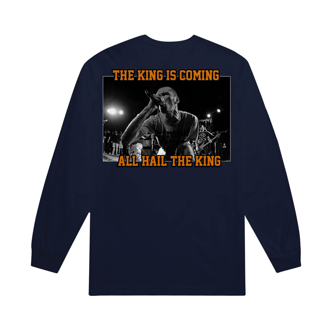 The King Is Coming Navy - Long Sleeve
