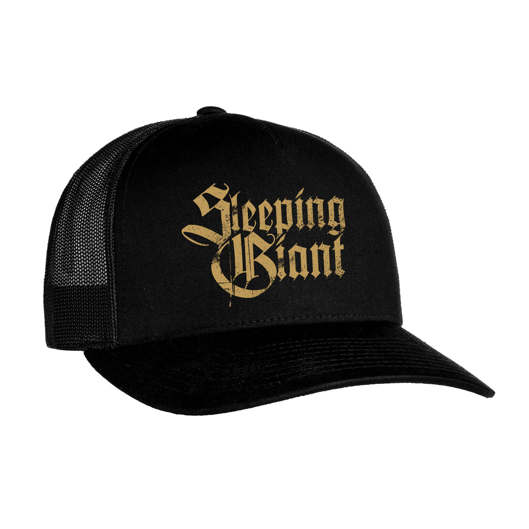 Gold Logo Black - Trucker Hat